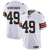 Men & Women & Youth Cleveland Browns #49 Carson Schwesinger White 2025 Vapor Limited Stitched Jersey,baseball caps,new era cap wholesale,wholesale hats